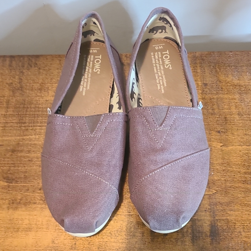 Toms Women's Canvas Flats in Dusty Mauve